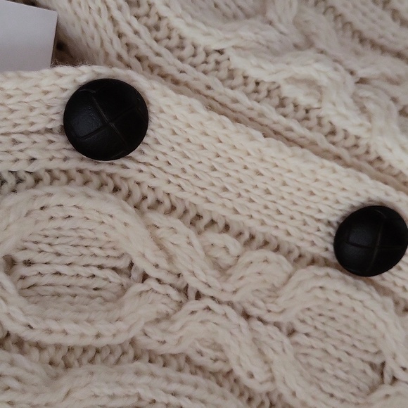 Aran Mor Ireland 100% Merino Wool Knit Cardigan Sweater - Picture 4 of 13